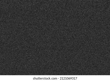 Black jeans denim texture background of apparel sturdy cotton, vector twill fabric pattern. Closeup of cotton jeans textile or denim canvas material with, gray worn jeans textile pattern - Shutterstock ID 2121069317