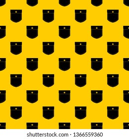 Black jeans pocket pattern seamless vector repeat geometric yellow for any design