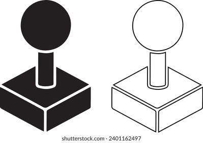 Black Joystick for arcade machine icon 