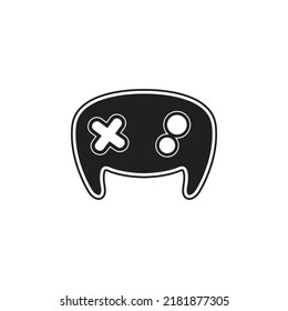 Black joystick console design vector for your game symbol and illustration