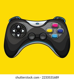 Black Joystick For Video games illustration