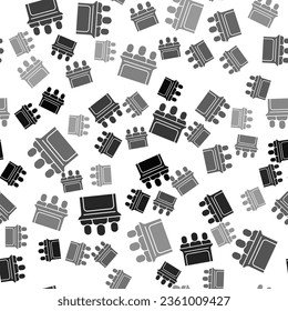 Black Jurors icon isolated seamless pattern on white background.  Vector