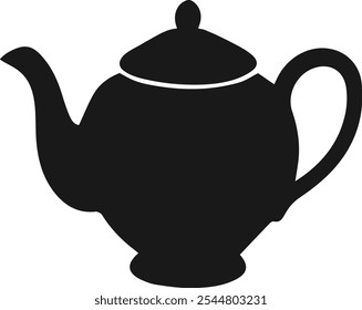 Black kettle icon on a white background.