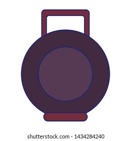 black kettlebell for physical exercise and isolated symbols vector illustration graphic design