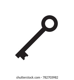 black key icon- vector illustration