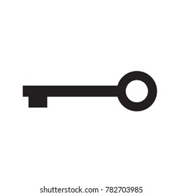 black key icon- vector illustration