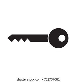 black key icon- vector illustration