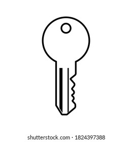 black Key icon. vector key symbol. vector lock symbol. protection and security sign.eps