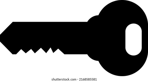 black key isolated on white background. vector illustration.eps
