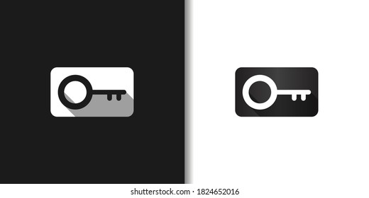 Black Key Logo Idea Template Vector Stock Vector (royalty Free 