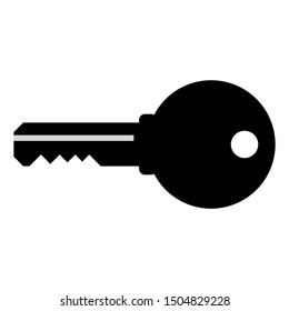 black key symbols flat style isolated on white background. vector illustration