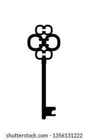 Black key. vector illustration
