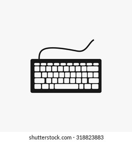 Black Keyboard icons set. Vector Illustration eps10
