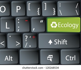 Black keyboard. Vector