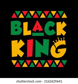 Black King - juneteenth African American Independence Day, June 19. Juneteenth Celebrate Black Freedom T-Shirt Design.