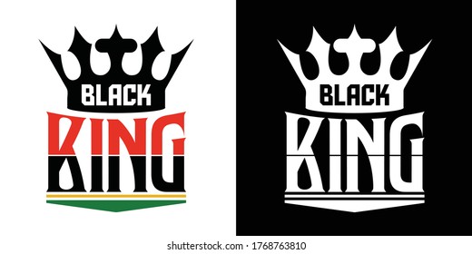 Black King Printable Vector Illustration