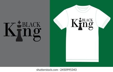 Black king t shirt design