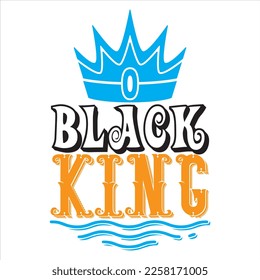 Black King t-shirt design vector file
