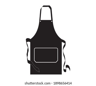 
Esponja de cocina negra. uniforme del chef para la plantilla de vectores de cocina. Esponja negra protectora de la cocina para la ilustración del uniforme del chef