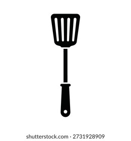 Black kitchen cooking fork isolated flat design vector illustration scalable graphic