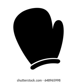 black kitchen glove graphic design