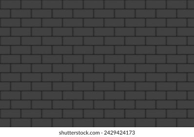 Fondo negro de azulejos de cocina. vector