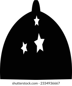 bandeja de cocina negra para restaurante, icono, aislado en blanco. Silueta de placa de cubierta