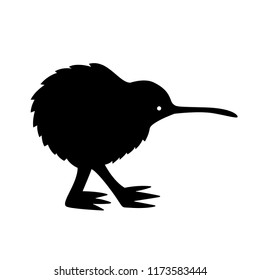 Black Kiwi Silhouette Vector Shadow Laser Stock Vector (Royalty Free ...