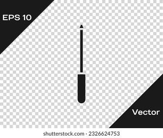 Black Knife sharpener icon isolated on transparent background.  Vector Illustration