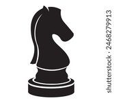 black knight chess icon vector design