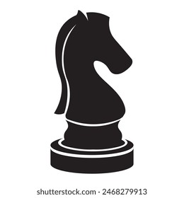 black knight chess icon vector design