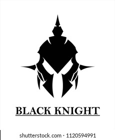 Black Knight On White Background
