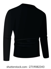 Ilustração de vetor de jumper de malha preta
