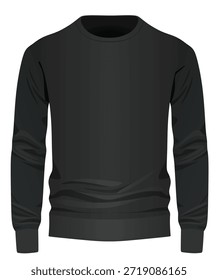 Schwarze Strickjumper, Vektorgrafik