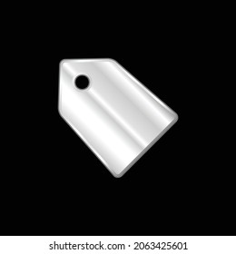 Black Label For Discounts silver plated metallic icon