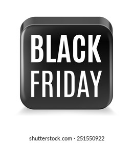 Black label. Black Friday discounts, increasing consumer growth