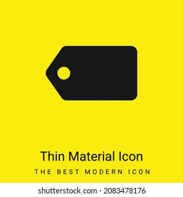 Black Label In Horizontal Position minimal bright yellow material icon