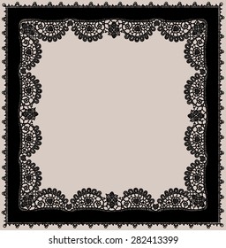 Black Lace Frame.