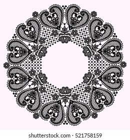 Black Lace Frame