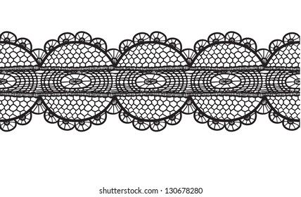 Black lace line.