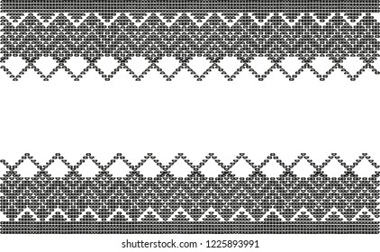 Black lace page border