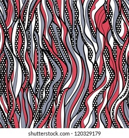 Black lace vector fabric seamless pattern