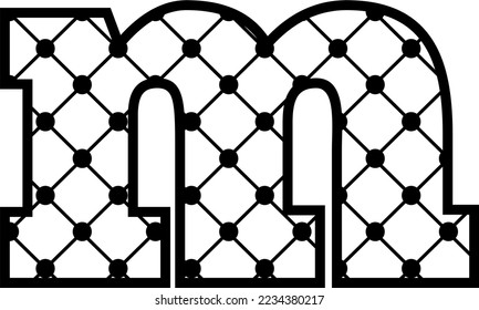 Black Lace A to Z Monogram Letters