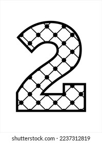 Black Lace A to Z Monogram Letters