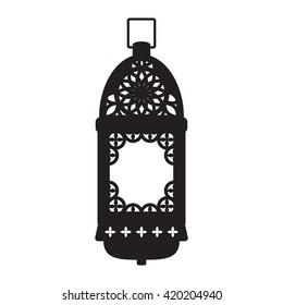 Black lamp silhouette