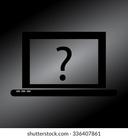 Black Laptop Icon