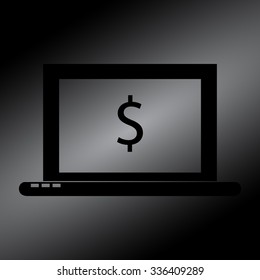 Black Laptop Icon