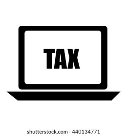 black laptop with black message on the screen over isolated background,vector illustration