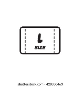 Black Large T shirt vector icon on white background