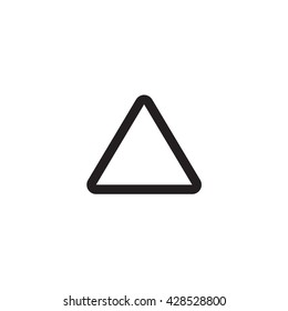 Black laundry triangles Non-Chlorine vector icon on white background